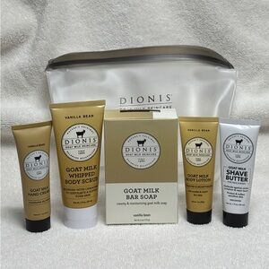 Dionis Vanilla Bean Goat Milk Skincare Set - NEW